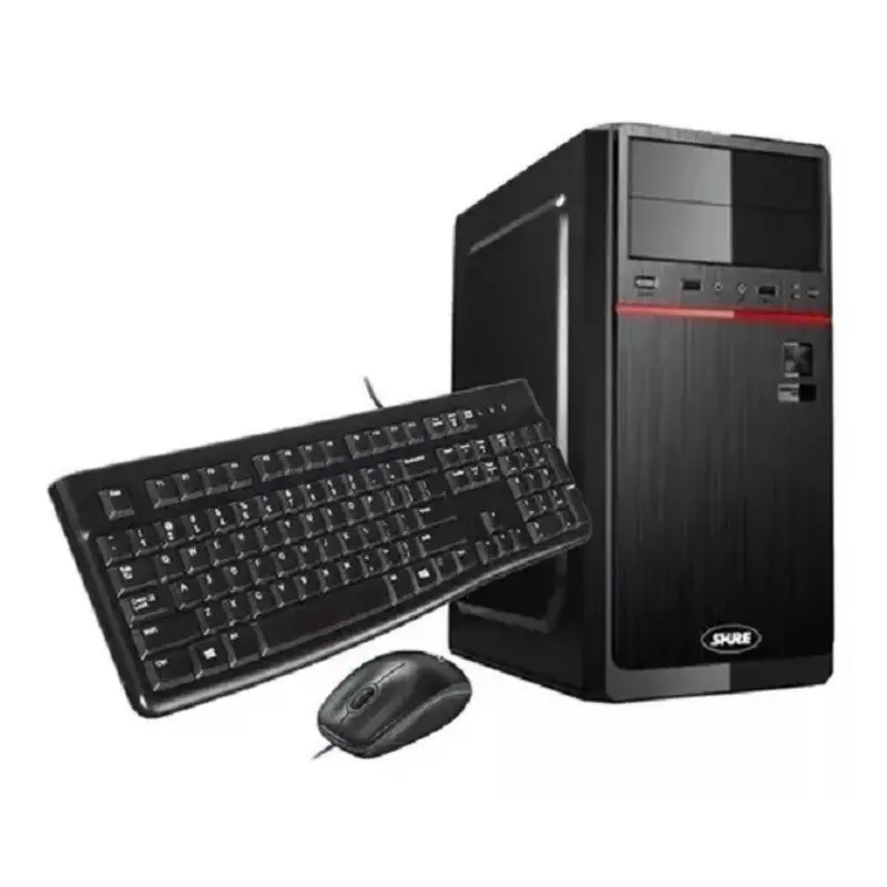 Gabinete ATX Kit Shure ATX-126 con Fuente 550W Teclado y Mouse
