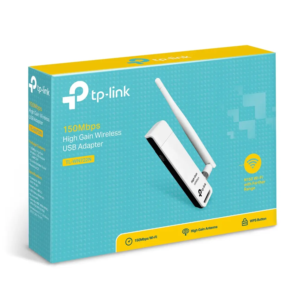 Placa De Red Inalambrica USB TP-Link 300Mbps TL-WN722N