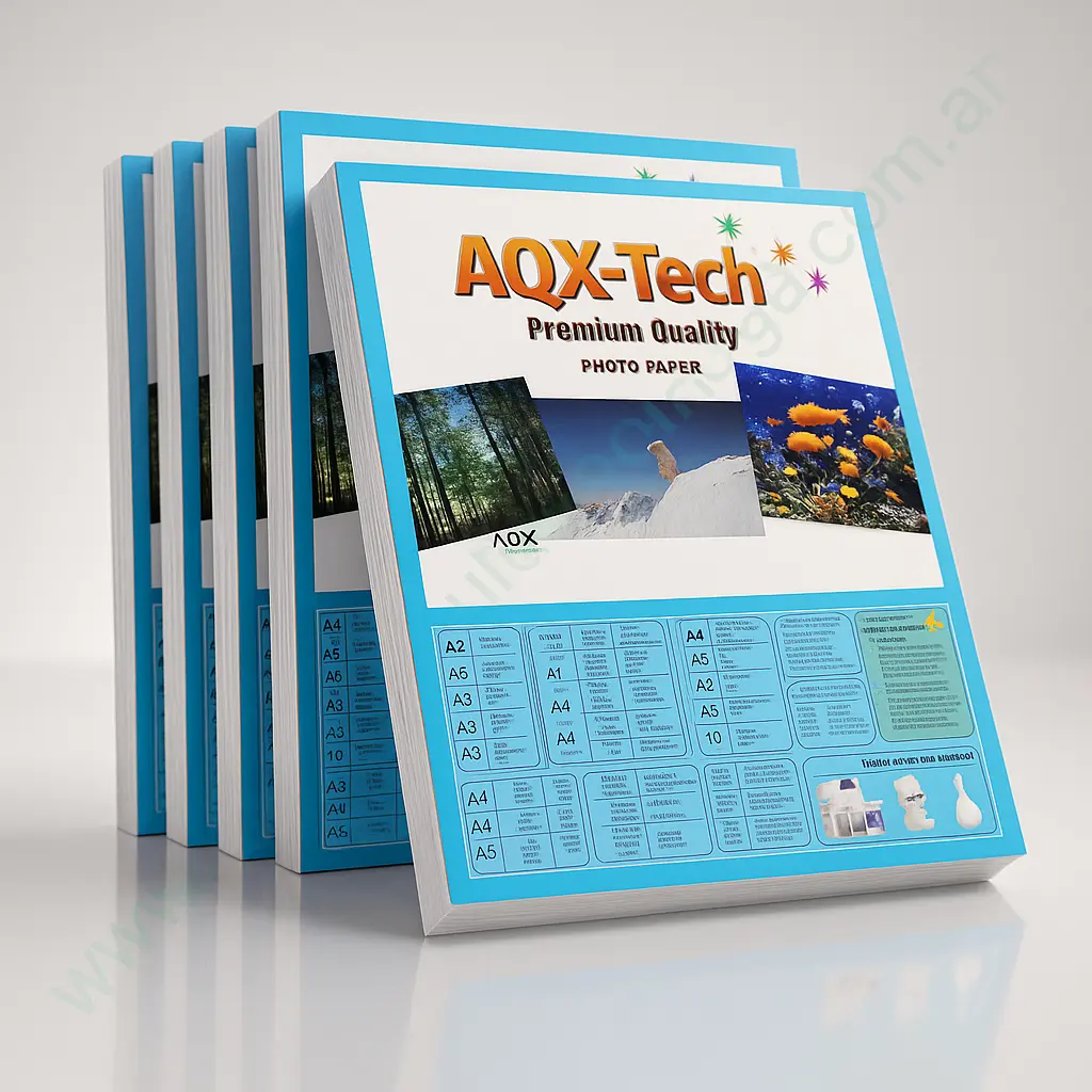 Papel Especial AQX 150Gr. Glossy Foto x 100 Hojas (F114)