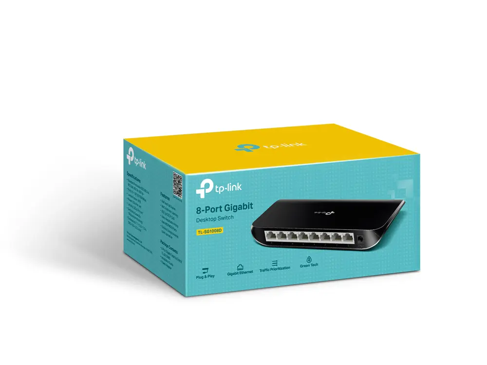 Switch Ethernet TP-Link 8 Puertos TL-SG1008D