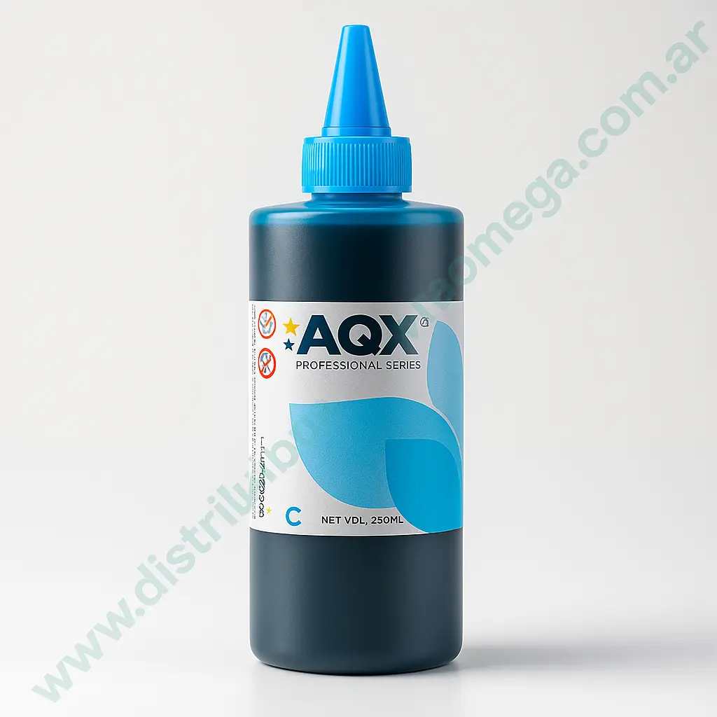 Tinta AQX Epson EP50 x 250ml. Cyan