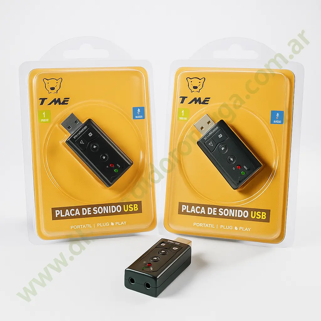 Placa De Sonido Externa USB 7.1 Time