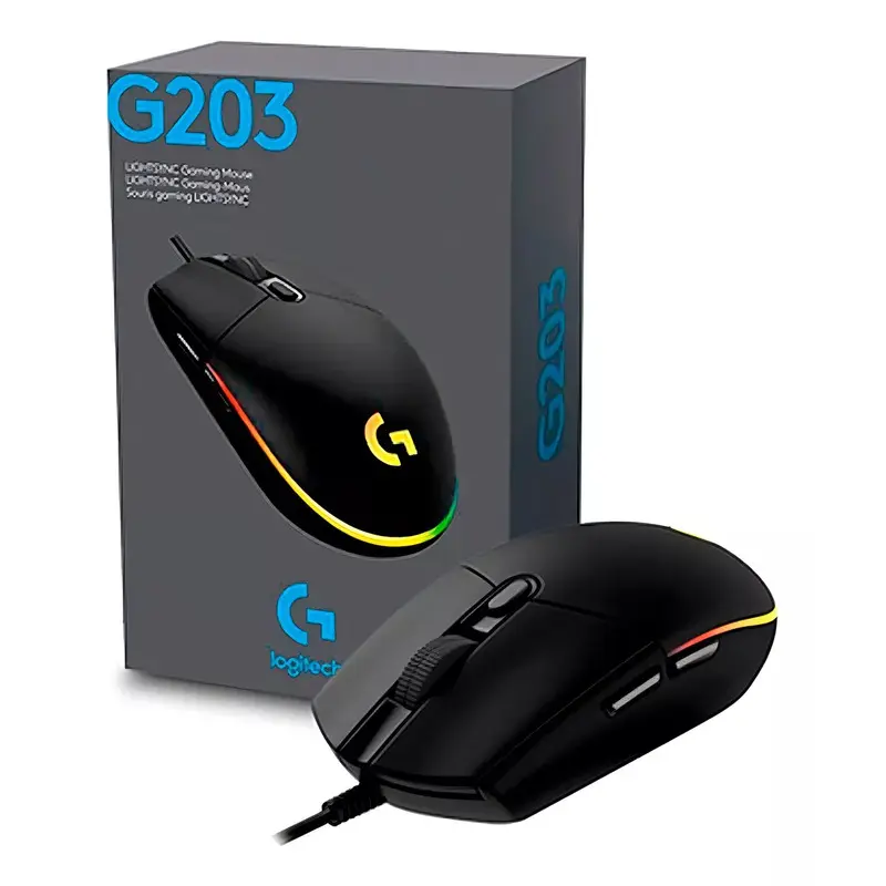 Mouse Logitech G203 Negro Gamer 
