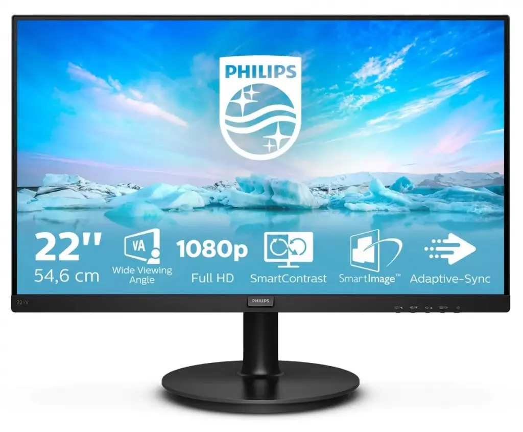 Monitor Philips Led 22" 221V8/77 VGA + HDMI