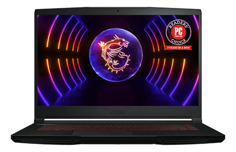 Notebook Gamer Msi Thin GF63 I5 10500H / 8Gb / 256Gb / GTX 1650 4Gb / W10 / Teclado Ingles.
