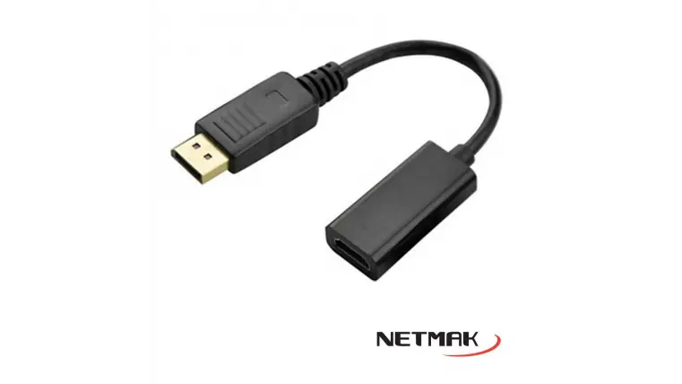 Adaptador Display Port a HDMI (Conversor) Netmak NM-C102