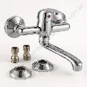 Canilla Monocomando Cocina Pared P512 Cuello De Cisne