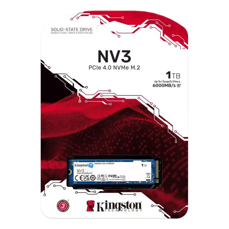 Disco SSD Kingston NV3 1TB M.2. Nvme
