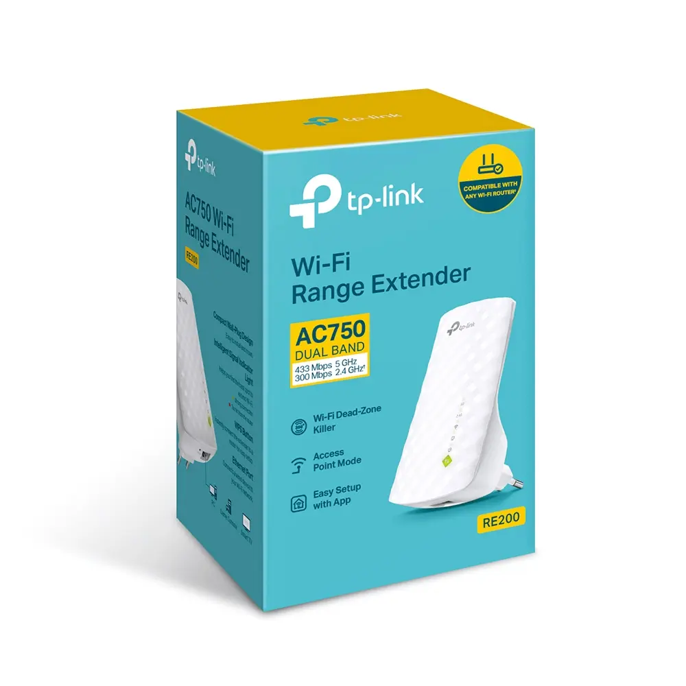 Repetidor Extensor de Rango Inalambrico AC750 TP-Link RE200