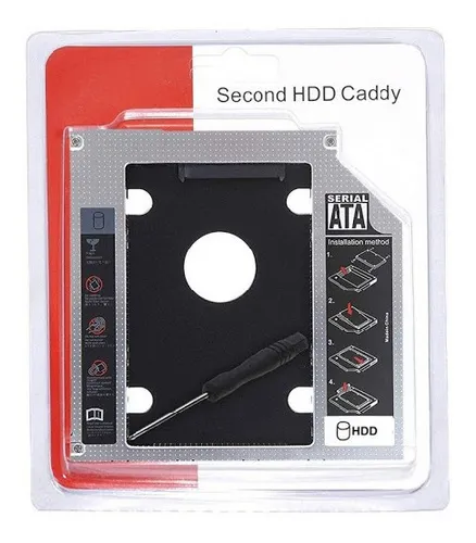 Caddy Adaptador para Notebook SSD/HDD 12.7mm