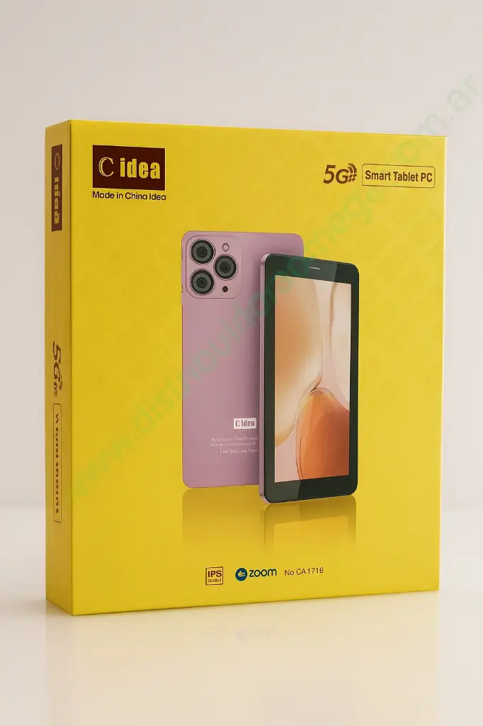 Tablet C Idea 7" 8Gb + 256Gb + Wifi + Bt + 5G + Android 15