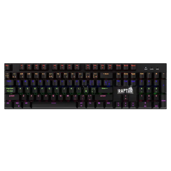 Teclado Mecanico Raptor Fireclaw M104 Retroiluminado