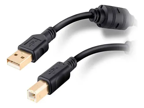 Cable Impresora USB 2.0 1.5 Metros con 2 Filtros