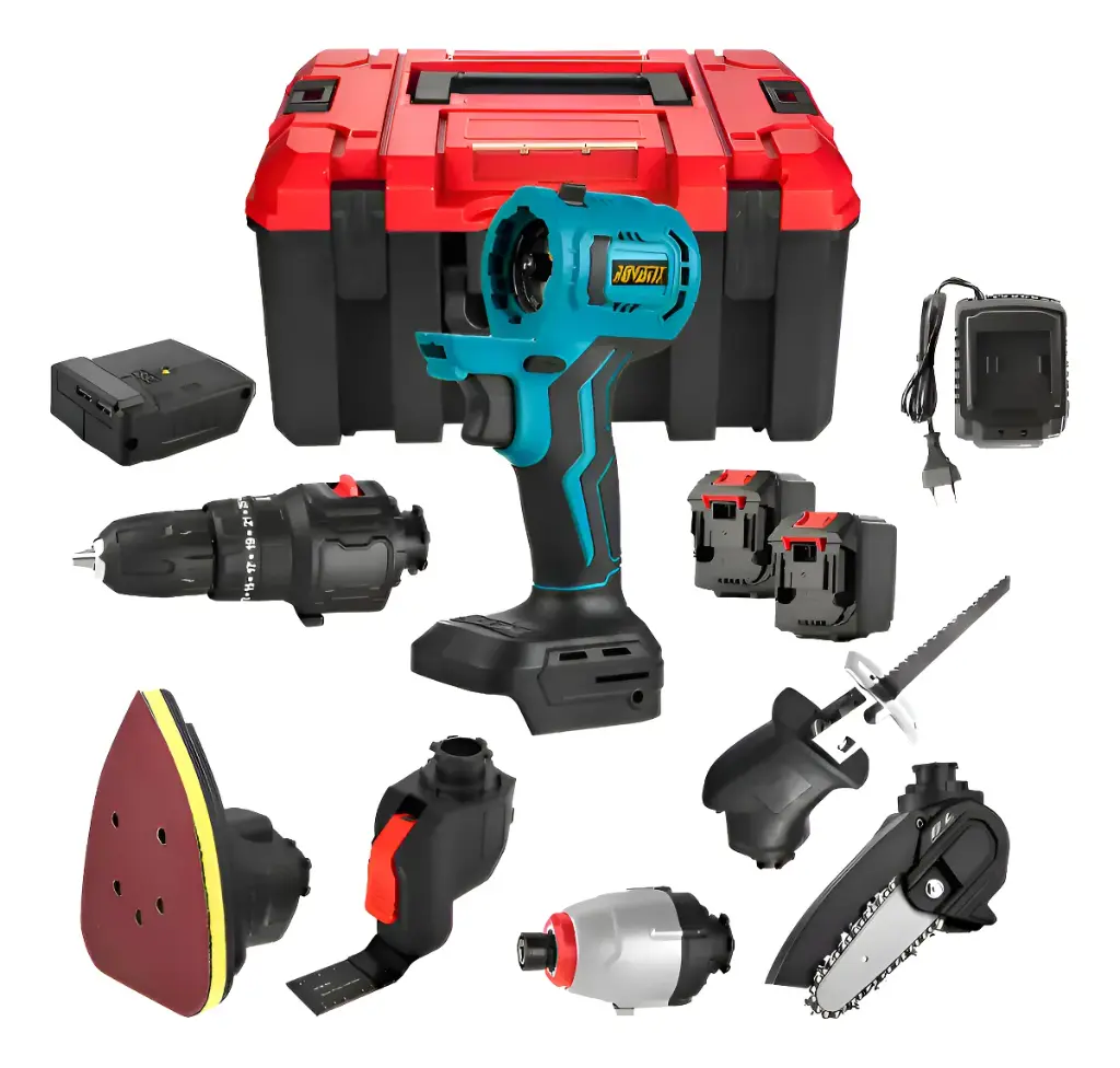 Kit Herramientas Novatix Taladro con Estuche y Accesorios