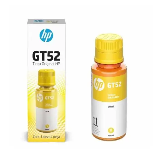 HP Original Botella Tinta Amarilla GT52