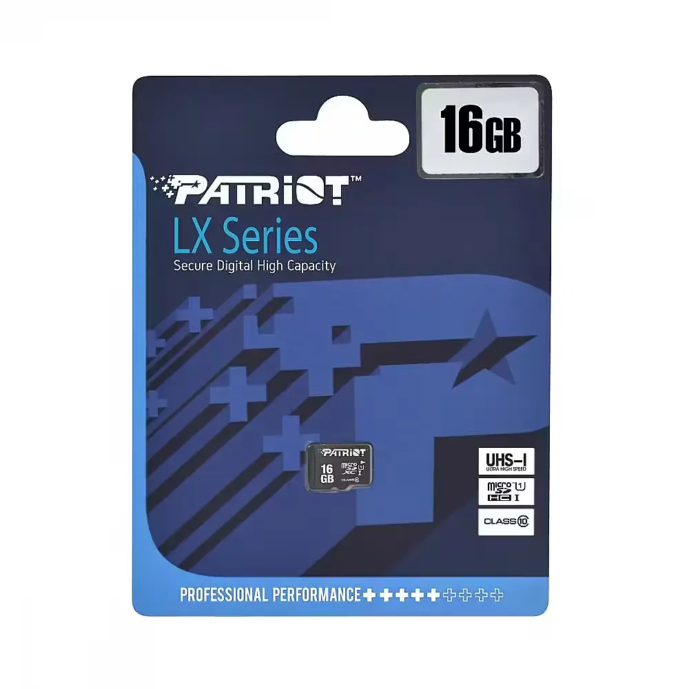 Memoria Patriot Micro SD 16Gb Clase 10 LX Series