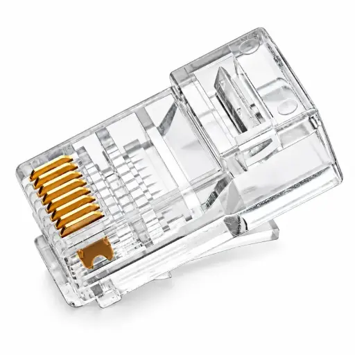 [6285] Ficha Plug RJ45 Categoria 5 Kelyx x 100 Unidades