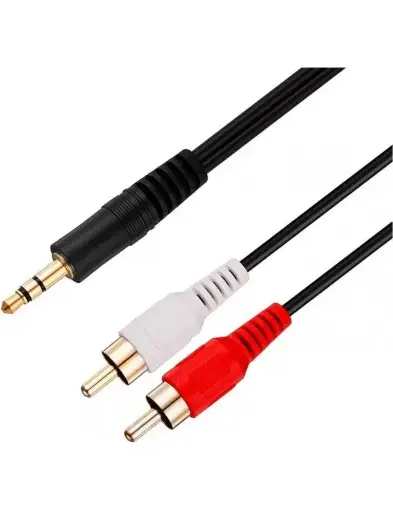 [484] Cable Miniplug a 2 RCA 3 Metros