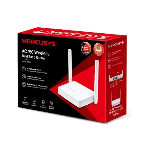 [4863] Router Inalambrico Mercusys MR20 AC750 Doble Banda