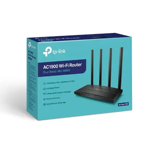 [3579] Router Inalambrico TP-Link Doble Banda Archer C80 AC1900