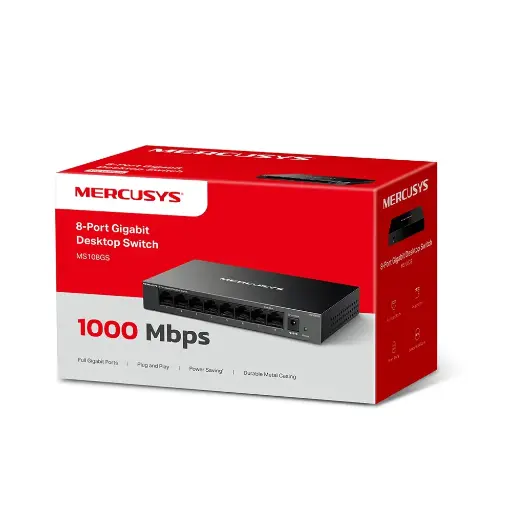 [5616] Switch Ethernet  Mercusys 8 Puertos MS108GS Gigabit