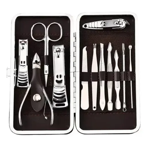 [5540] Set De Manicura 12 Piezas Con Estuche Nc-1102