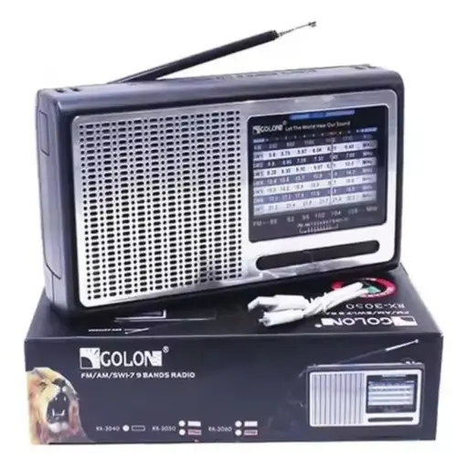 [5544] Radio Golon 9 Bandas AM/FM Recargable RX-3040