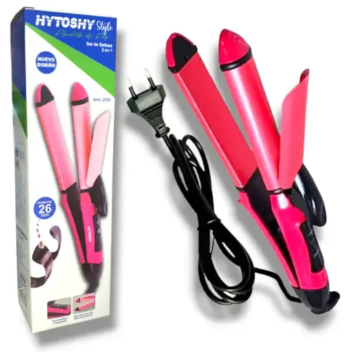 [5095] Plancha De Pelo Hytoshy 2 En 1 26Cm Ht-325