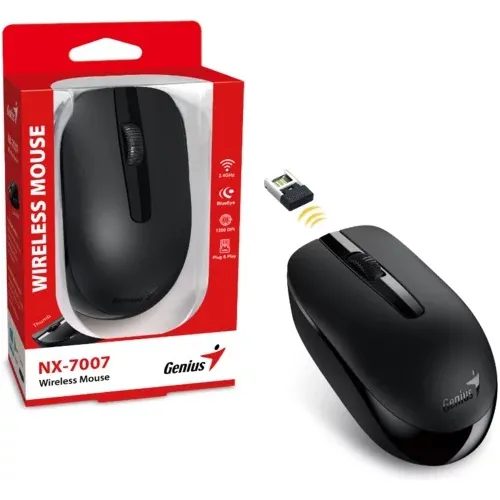 [5148] Mouse Genius NX-7007 Negro Inalambrico