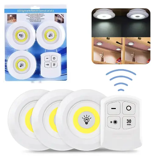 [5334] Set Placard 3 Luces Led Con Control