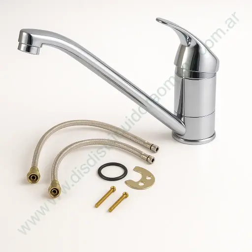 [5437] Canilla Monocomando Mesada ARG2709-1 Italomix Cuello De Cisne