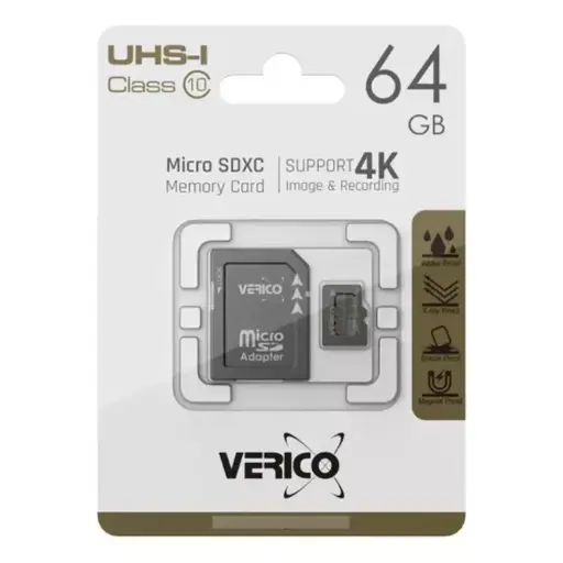 [5487] Memoria Verico Micro SD con Adaptador 64Gb Clase 10
