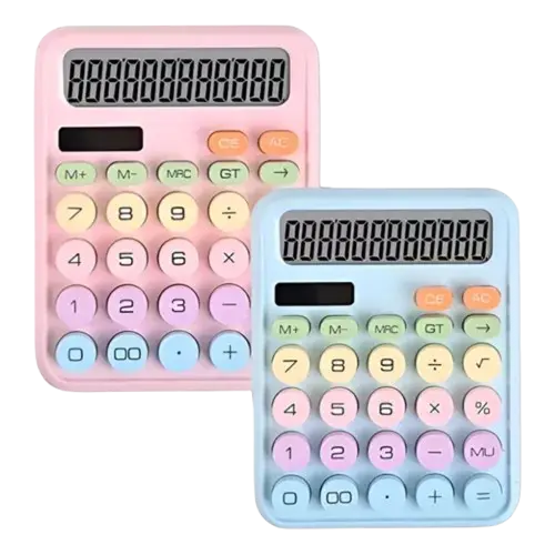[5517] Calculadora Ctatea 12 Digitos CT-818 Colores Pasteles