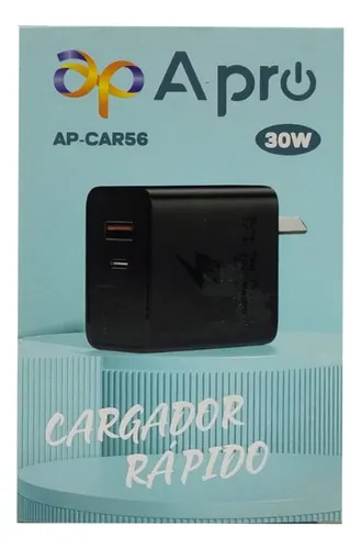 [5602] Cargador Apro 30W Usb + Usb C 
