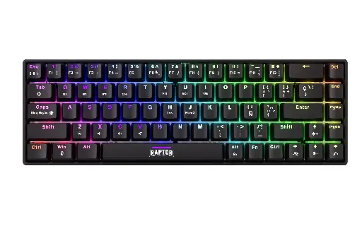 [5827] Teclado Mecanico Raptor Fireclaw M68 Retroiluminado Inalambrico