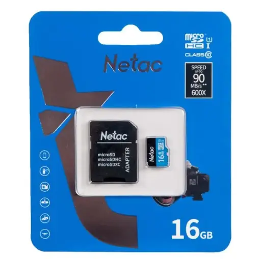 [5887] Memoria Netac Micro SD Con Adaptador 16Gb Clase 10